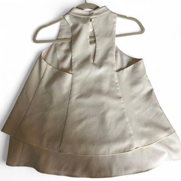 Crosby by Mollie Burch Cream Peplum Top | Size S | Chic & Flowy - Picture 4 of 7